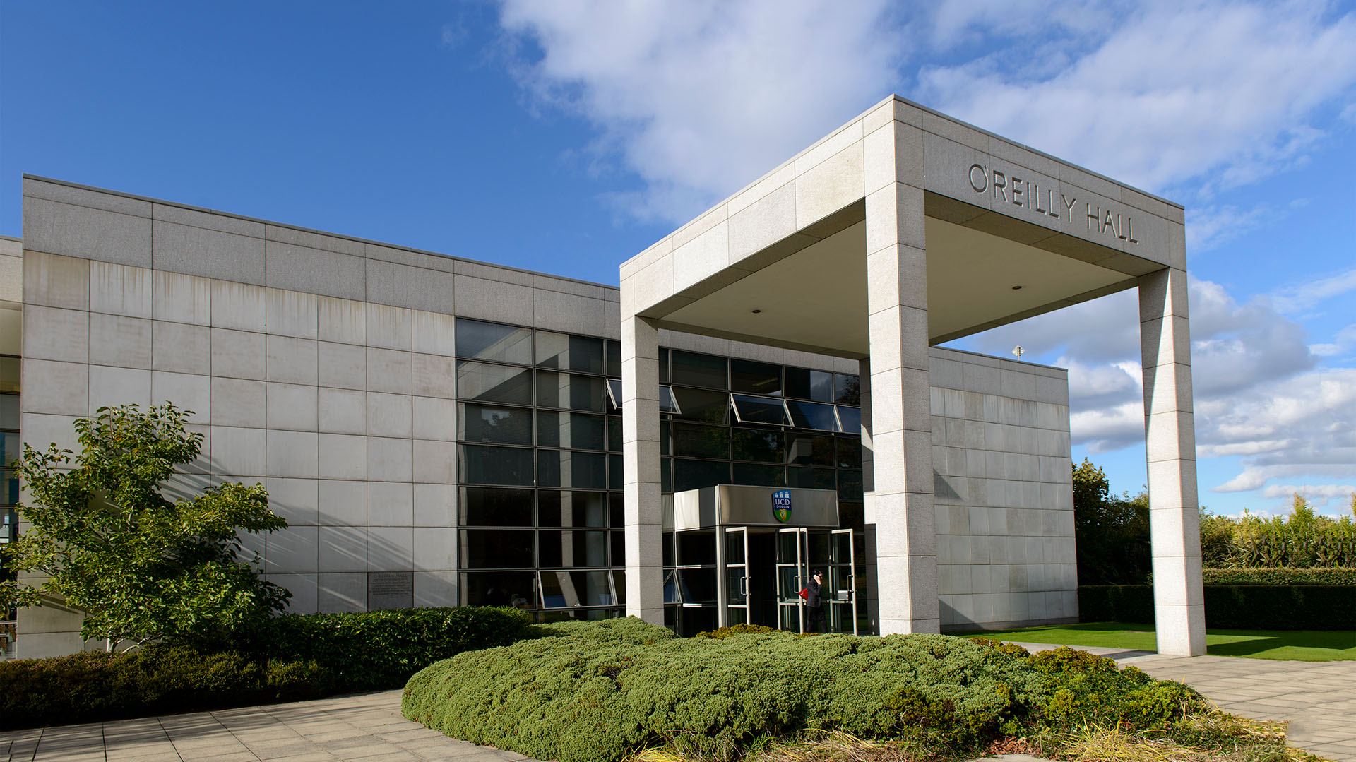 O'Reilly Hall entrance exterior